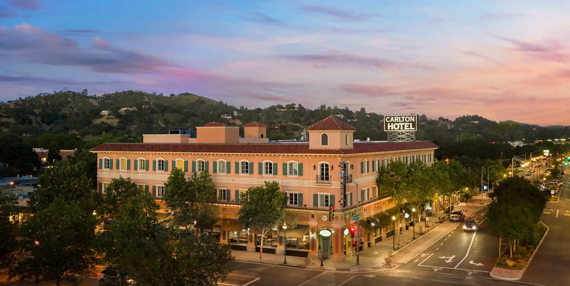 Aerial View of The Carlton Hotel