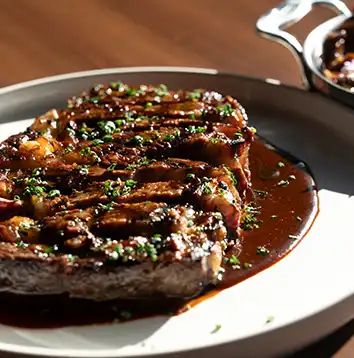 Ribeye with Oyster Mushrooms