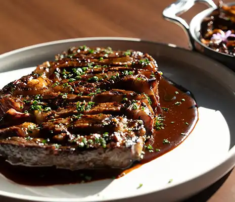 Ribeye with Oyster Mushrooms