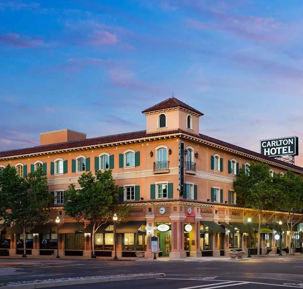 The Carlton Hotel at Sunset